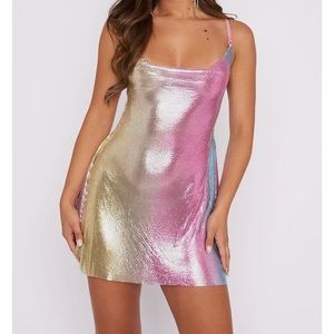 Brand New White Fox Boutique Rainbow Metal Mini! New with tags on!